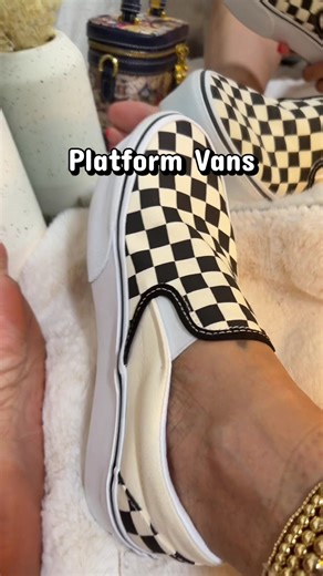 Step into spring & summer with the cutest staple 🌼🖤🤍 These platform band checkered black-and-white shoes are the perfect go-with-everything pair—dress them up or keep it casual. They’ll match just about anything in your wardrobe and instantly elevate your look. Comfort style = your new everyday favorite. #springstyle #summerstyle #platformshoes #checkeredstyle #blackandwhite