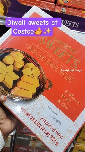 🪔✨ Diwali sweets at Costco 🇺🇸 Indian vibes everywhere!😋 #Diwali2025 #minivlog282 #shortsfeed #tamil
