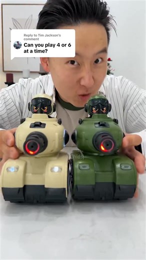 Chidsj US on Instagram: "Turns out this RC battle tank is way more fun when you‘ve got 4 people (or even more) playing together! #spotlightfinds #battletank #remotecontroltoy #giftguide"