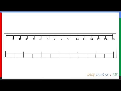 How to draw a Ruler step by step for beginners