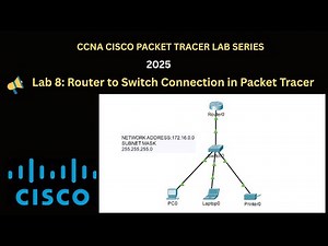 CCNA Lab 8: How to Connect Router to Switch in Packet Tracer | Packet Tracer Tutorial