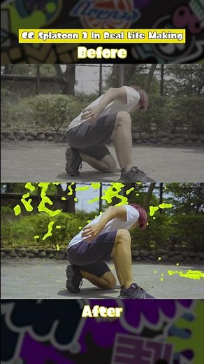 Splatoon 3 CG Animation In Real Life Making #shorts