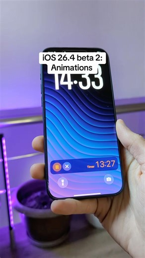 iOS 26.4 beta 2: Animations #ios26 #iphone