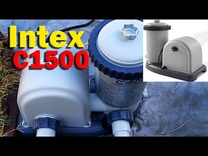 Intex C1500 Cartridge Filter Pump for Above Ground Pool - UNBOXING + REVIEW