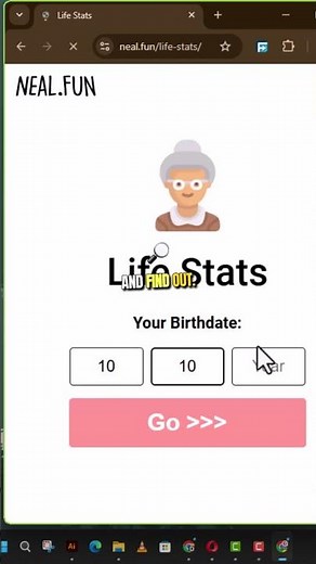 😂 See Your Entire Life in Numbers with Neal.fun’s Life Stats ⏳ #FunWebsites #MindBlowingFacts