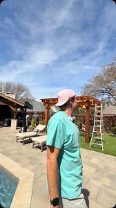Fat Cowboy 🤠 update. $10,900. We will build Fat Cowboy 🤠 attached to the house with SkyLifts or free standing. This is Premium Western Red Cedar. The highest quality lumber!! 14x12 pergola. 4x12 headers. 2x8 joists notched. The U notch in the 8x8 posts. We added 2x4 slats every 7” to make it strong 💪 as an OX!! SkyPoly Roof is going up next. Hercules system. Bronze color. Fat Cowboy 🤠 built in your backyard. $10,900. More to come…… TEXT ME - 972-342-1645 #pergola #patiocover #pergoladesign #