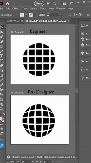 Create Perfect Ball Shapes Using Envelope Distort (Make with Top Object) in Adobe Illustrator 🏀