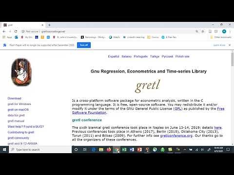 GRETL Installing and Importing Data