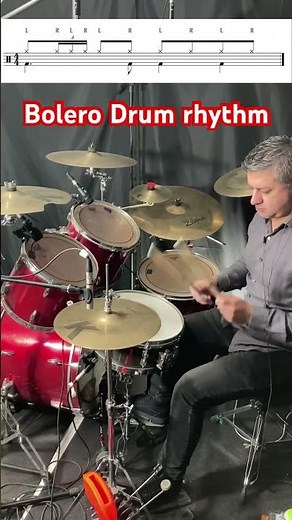 Bolero Drum rhythm with conga player #drums