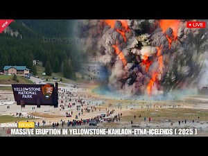 Massive Eruption in Yellowstone! Horrific Moment of 4th Volcanic Erupts! Science Finds the Answer