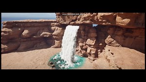 Waterfall FX in Unreal Engine (Niagara Fluids).