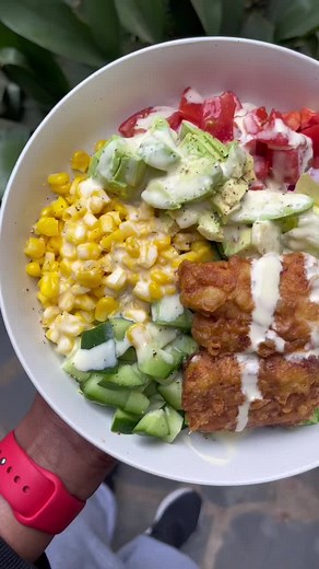 Fresh Ingredients Bowl: A Colorful Healthy Feast