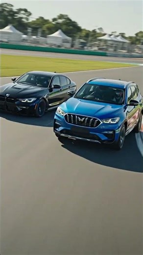 BMW M3 vs XUV 700 racing in track