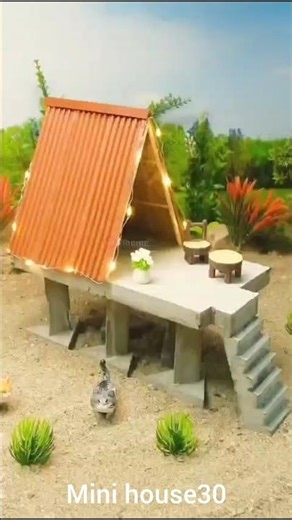 So Beautiful Mini Village House 🏡😍 | Easy DIY Mini House #shorts#minihouse ”