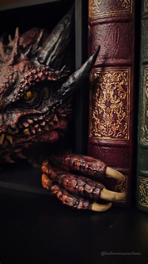 Dragon Book Nook: The Guardian Your Library Deserves 🐉 | Dark Academia Decor