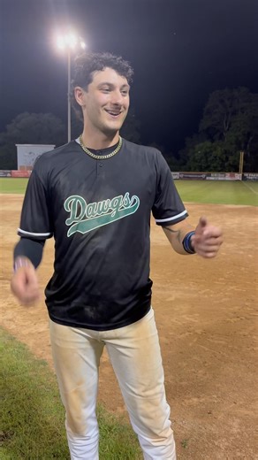 Mohawk Valley DiamondDawgs Joey Calabretti post game interview as he gets the game winning hit in the bottom of the 9th - Dawgs win 8-7 | Mohawk Valley DiamondDawgs Baseball