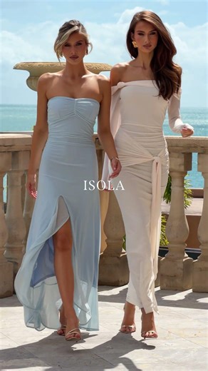 Introducing Isola. Mediterranean-inspired styles made for coastal nights and effortless occasions.