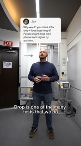 Curious about our rigorous testing process? Our Military Standard drop test is designed to replicate real-life scenarios, including face drops, corner tumbles and edge impacts. With over 26 types of drops administered, we understand the importance of protecting your device from everyday accidents.​ #OtterBoxIt #OtterBox #phonecase #MadeForYes | OtterBox