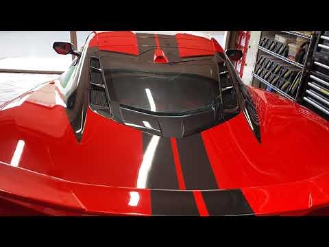 C8 Corvette Nacelles Graphic in 3M Wrap Film Series 2080 Gloss Galaxy Black