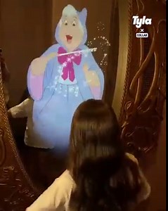 Her reaction to the magic mirror is eveyrthing 🥺 | Tyla