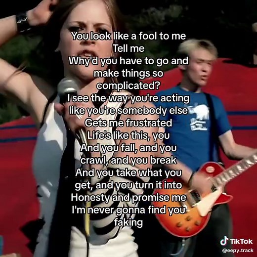 Complicated by Avril Lavigne - Lyrics Video