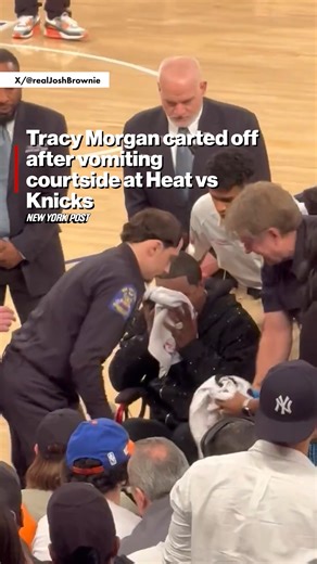 975K views · 2.4K reactions | Tracy Morgan appeared to become ill at his courtside seat during Monday’s Knicks game. https://trib.al/p0N4OKE | New York Post | Facebook