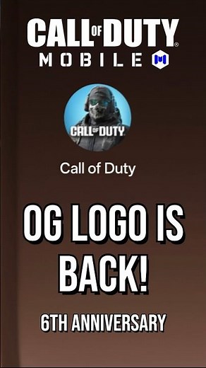 CODM FINALLY Brought Back the OG Logo! 😭 I Can't Believe It's Back! #Nostalgia