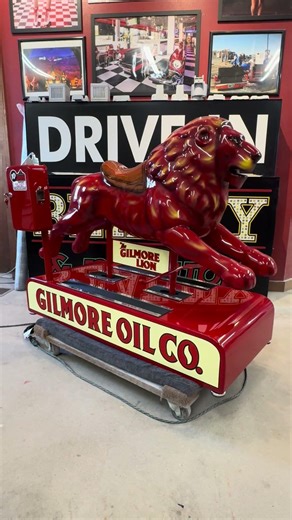 Gilmore Oil Co Red Lion coin operated kiddie ride restoration #kiddieride #riderestorations #coinop