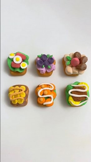 DIY miniature clay Sandwiches #sandwich