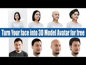 Turn Your Face Selfie into 3D Avatar with in a Minute for free Tutorial - QasimCAD