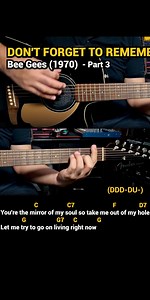 14K views · 233 reactions | Bee Gees - Don't Forget To Remember (1970) - Easy Guitar Chords Tutorial with Lyrics part 3 SHORTS REELS  #DocOTEPStudio #Guitar #GuitarTutorial #ChordsAndLyrics | Doc OTEP Studio | Facebook