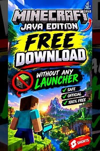 🔥 Minecraft Java Edition FREE Download 😱 | WITHOUT LAUNCHER! #Minecraft #Shorts