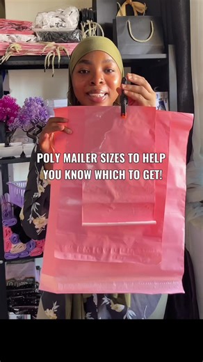 Poly mailer sizes and what you can pack in them! Available for 3200-5600 for 25pcs also in black, white, purple… #smallbusinesspackaging #fyp #polymailers #viralvideo