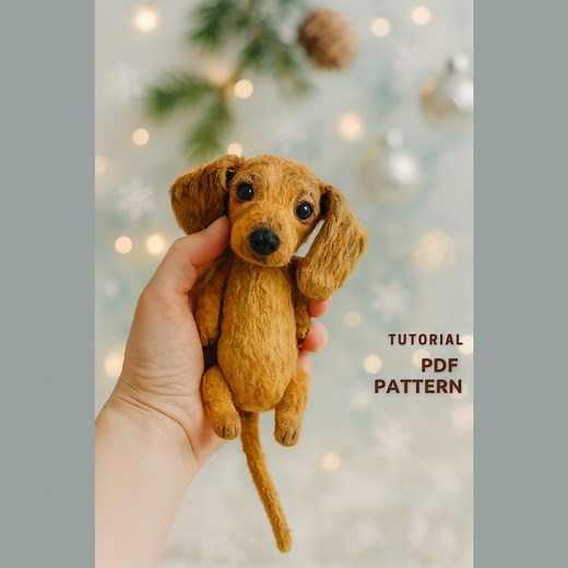 Dachshund Plush Sewing Pattern: Beginner-friendly Stuffed Animal DIY (PDF Pattern) - Etsy