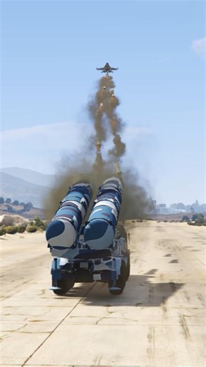 Bravo Irani S-500 7K Missile Launcher System By America B2 Bomber Jet In Gta-5 #shorts