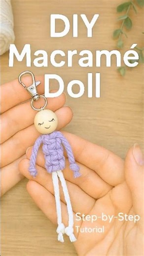 Macramé Doll Keychain Tutorial | Easy DIY for Beginners