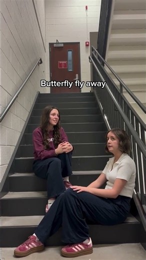 Butterfly Fly Away 🦋 Who else was obsessed with Hannah Montana? #hannahmontana #throwback #stairwell