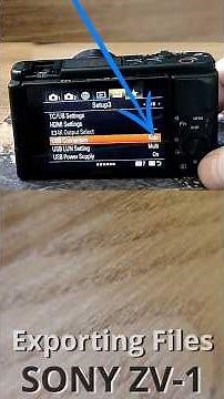 Camera Sony ZV1 - How to Copy Files to PC