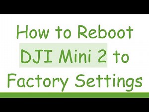 How to Reboot DJI Mini 2 to Factory Settings