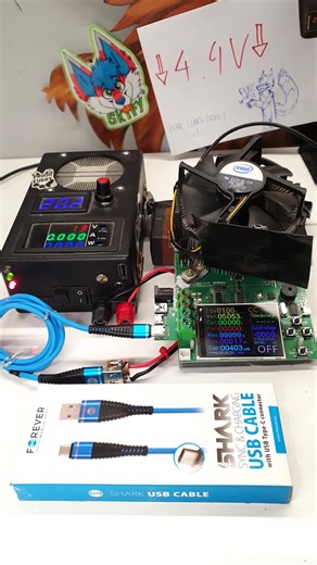 Forever Shark USB C z Carefoura #carefour #USB #cable #test #pomiar #mesurment #forever #shark #kabel #jakosc #zasilacz #dobry #sztywny #twardy #fun