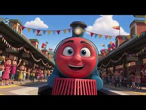 The Train on the Track Goes Choo Choo | Fun Kids Song | Classic Nursery Rhyme