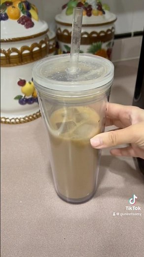 Making Tim Hortons French Vanilla Iced Coffee at home using my Mr. Coffee maker! ☕ #ASMR