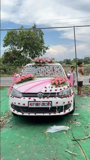 Premium Car Decoration ❤️🚗 | Floral Car Decor Design 🌸✨‪@rajuflowerdecor‬