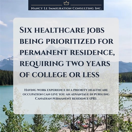 🇨🇦 Permanent Residence is no longer just a 4–5 year degree! According to CIC News, Canada is now prioritizing 6 healthcare jobs for PR — those that require 2 years of college or less 💉🩺 ✔ Short-term study ✔ High-demand healthcare roles ✔ Express Entry healthcare category advantage ✔ Lower CRS cut-off possibility 👉 But remember: All jobs are regulated, without proper planning and licensing, wrong decisions = refusal risk ❌ 📌 Thinking about a healthcare pathway? Learn first, then apply — the