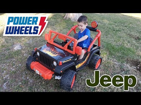 Power Wheels Tough talking Jeep Unboxing, Assembly and Playtime