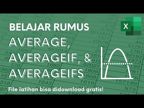 Belajar Rumus AVERAGE, AVERAGEIF, dan AVERAGEIFS | Tutorial Excel Pemula - ignasiusryan