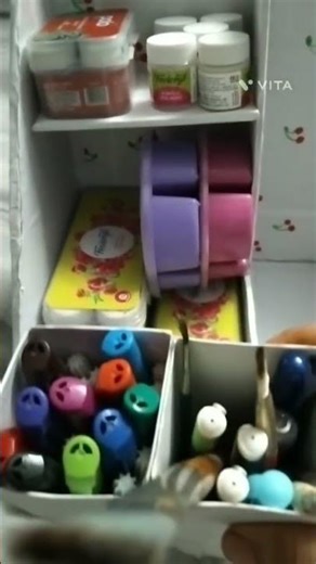 my homemade organizer | arranging of my stationary