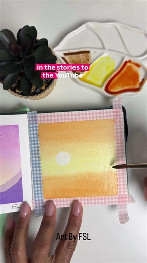 Real time tutorial on YouTube #watercolourpainting #beginnerarttips #learnwatercolor