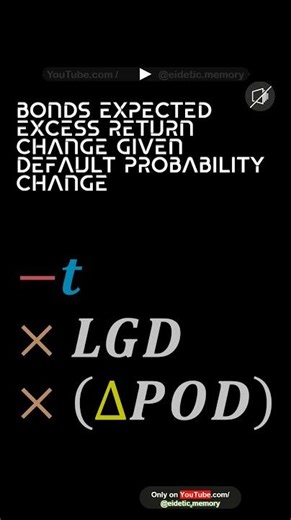 Bonds expected excess return change given default probability change # Economics ! Invest