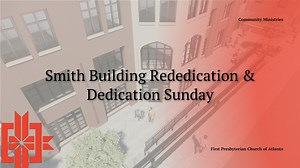 After a $9 million renovation project, we will rededicate the Hal and Julia T. Smith Building and dedicate The Charles Black and Connie Lee Community Ministry Center on Sunday, September 15, 2024. We will have a curated liturgy that day at all three of our services to mark this special occasion. Here is a schedule for the day which, of course, will include our three worship services: 9:00-12:00 p.m. - Open House of All Four Floors of the Smith Building 12:15 p.m. - Ribbon Cutting in Smith Buildi